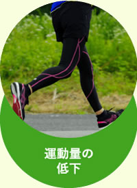 運動量の低下